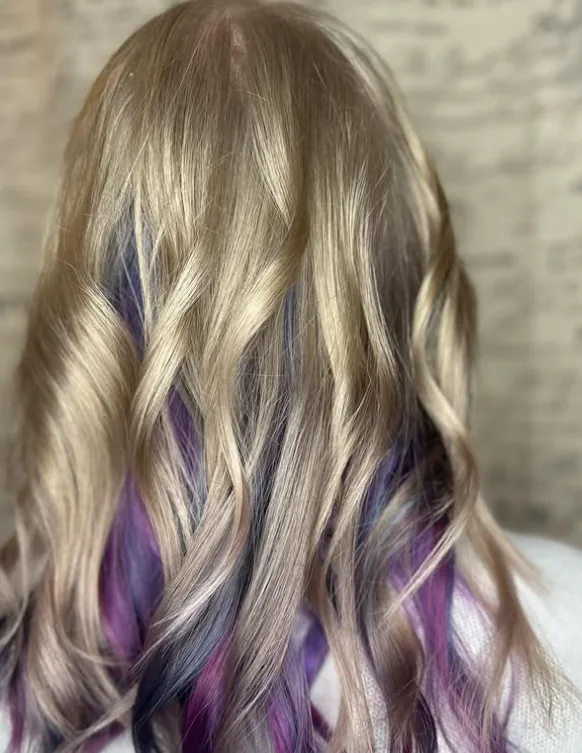 Candy hearts in a box — hair work by Stephanie Thomas at Gypsy Cosmo Salon