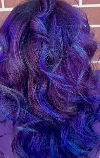 Purple rain slide — hair work by Stephanie Thomas at Gypsy Cosmo Salon